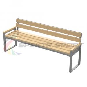 Купить Лавка парковая разборная 2 м со спинкой в Звенигороде 