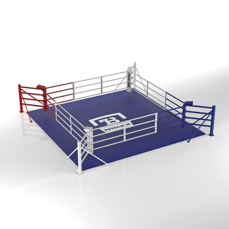 Купить Ринг боксерский напольный Totalbox на упорах 4х4м в Звенигороде 