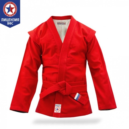 Купить Куртка для самбо "Атака" ВФС (подкладка, пояс)  р 36-48 в Звенигороде 