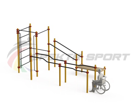 Купить Спортивный комплекс для инвалидов-колясочников WRK-D16_76mm в Звенигороде 
